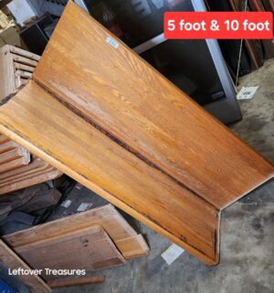 L335- bench church pews. 5ft & 10ft sections