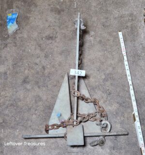 L342- vintage Danforth-style fluke boat anchor