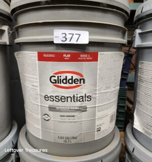 L377- Glidden interior paint Flat White. Full