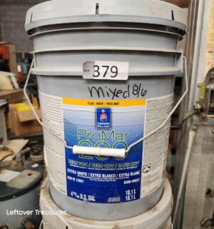 L379- Sherwin Williams ProMar 200 Extra White. Flat. Full