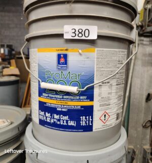 L380- Sherwin Williams ProMar 200 Extra White. Flat. Full