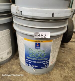 L382- Sherwin Williams ProMar 200 Extra White. Flat. Full