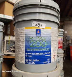 L383- Sherwin Williams ProMar 200 Extra White. Flat. Full