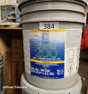 L384- Sherwin Williams ProMar 200 Extra White. Flat. Full