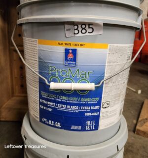 L385- Sherwin Williams ProMar 200 Extra White. Flat. Full