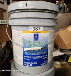 L387- Sherwin Williams ProMar 200 Extra White. Flat. Full