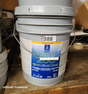 L388- Sherwin Williams ProMar 200 Extra White. Flat. Full