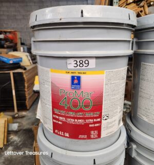 L389- Sherwin Williams ProMar 400 Extra White. Flat. Full