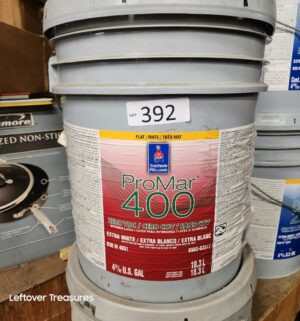 L392- Sherwin Williams ProMar 400 Extra White. Flat. Full