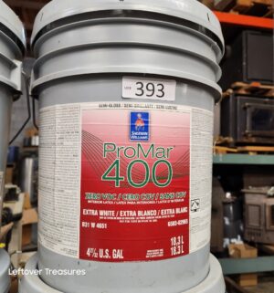 L393- Sherwin Williams ProMar 400 Extra White. Semi Gloss. Full