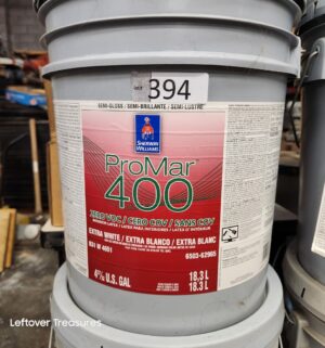 L394- Sherwin Williams ProMar 400 Extra White. Semi Gloss. Full