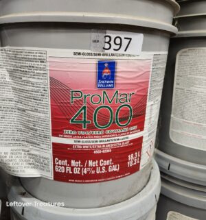 L397- Sherwin Williams ProMar 400 Extra White. Semi Gloss. Full