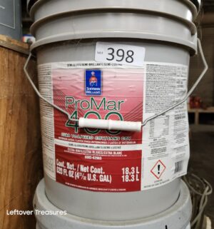 L398- Sherwin Williams ProMar 400 Extra White. Semi Gloss. Full