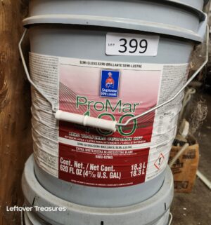 L399- Sherwin Williams ProMar 400 Extra White. Semi Gloss. Full