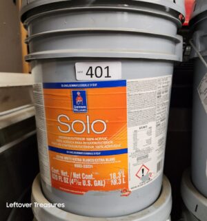 L401- Sherwin Williams Solo Extra White. Eg-Shel. Full