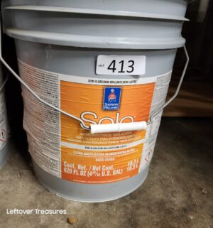 L413- Sherwin Williams Solo Extra White. Semi Gloss. Full