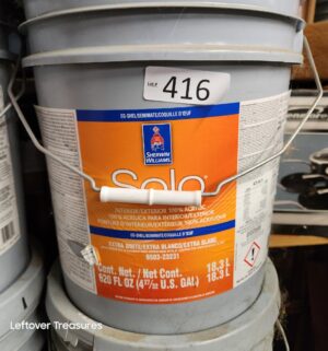L416- Sherwin Williams Solo Extra White. Eg-Shel. Full