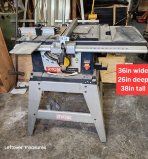 L424- Ryobi 10in Portable Table Saw. BTS15