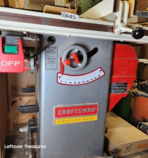 L445- Craftsman Professional 10 inch Table Saw / extra blades, accessories - Image 4