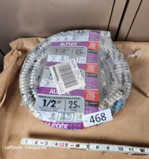 L468- reduced wall aluminum flexible conduit. 1/2in 25ft