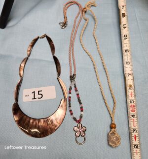 p15- 3 costume necklaces
