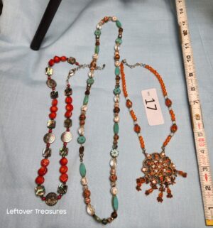 p17- 3 beaded necklaces