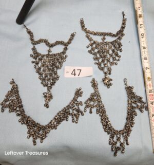 p47- collection of vintage-style choker necklaces