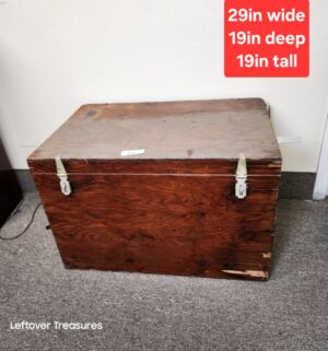 M16- Vintage Wooden Trunk. Screwed shut. Used as a base