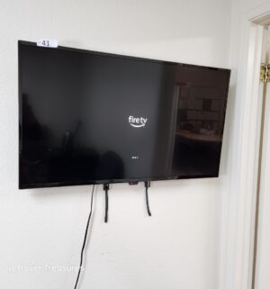 M41- Insignia 38 inch Smart TV w/ remote & wall mount. Tools required