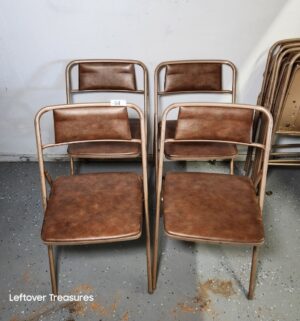 M64- Set of 4 Mid Century Cosco Folding Chairs