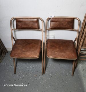 M65- Set of 2 Mid Century Cosco Folding Chairs