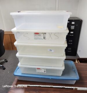 M75- Sm low profile storage totes