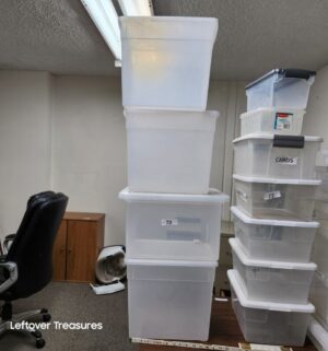 M78- stack of 4 storage totes