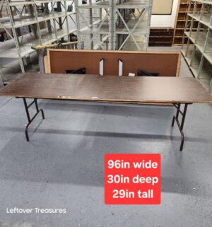 M106- 8ft folding table