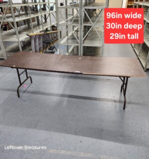 M108- 8ft folding table