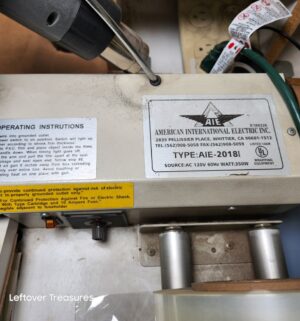 M132- AIE shrink wrap system, Type AIE2018I. Works w/ heat gun - Image 3