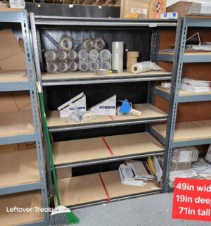 M154- Heavy Duty Metal Shelving Unit
