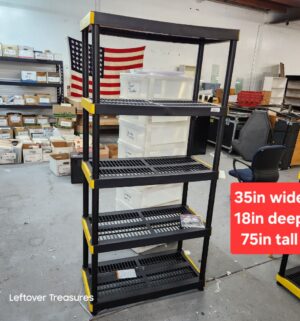 M161- heavy-duty plastic storage shelving unit