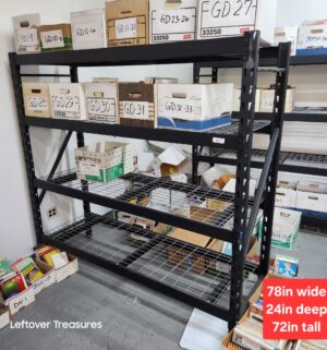 M167- 2016 Whalen 4-tier heavy-duty steel storage unit