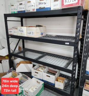 M169- 2016 Whalen 4-tier heavy-duty steel storage unit