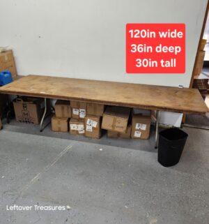 M173- Huge 12ft vintage folding table