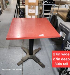 M185- Restaurant table w/ iron base