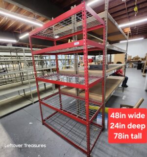 M189- Muscle Rack 5-Shelf Steel Shelving Unit