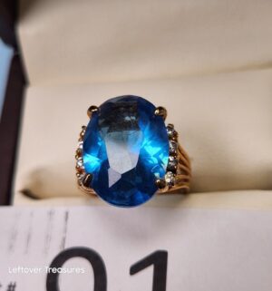 p91- Blue Stone Fashion Ring