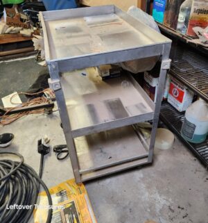 n21- stainless steel 3-tier cart is a heavy-duty utility cart - Image 3