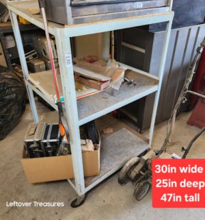 n120- Rolling Shop Cart. No contents