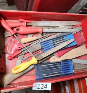 n124- various metal files and wood rasps
