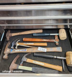 n134- drawer of hammers