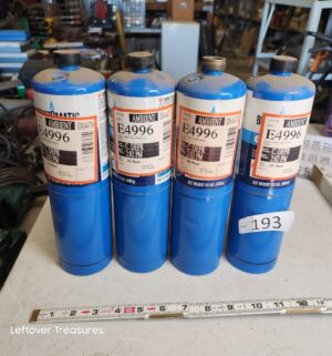 n193- Bernzomatic 14.1 oz Propane Gas Cylinders. All full