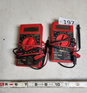 n197- Cen Tech. Digital Multi meters